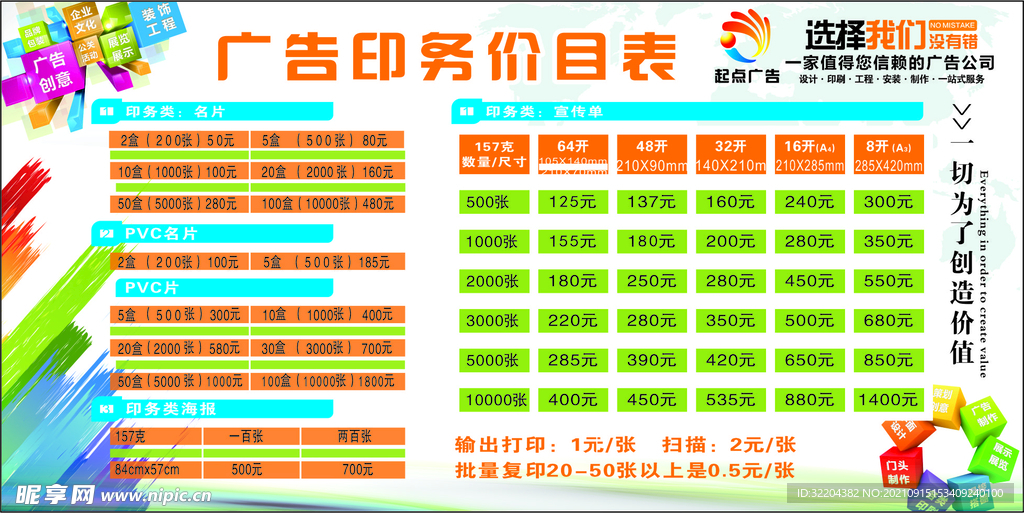 广告公司价格表，视觉盛宴中的数字交响