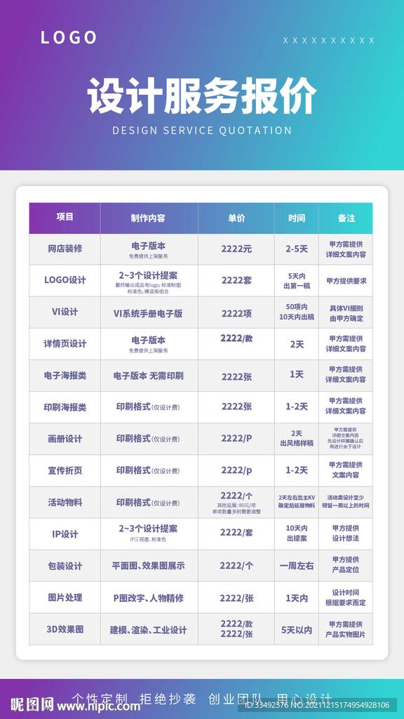 地产广告设计报价表：创意与策略的完美融合